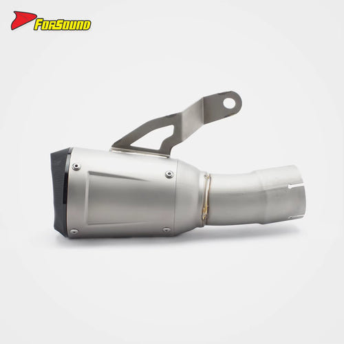 S1000RR Right AR Curved Exhaust Pipe 2009-2024 New Stainless Steel Precision Welding Racing Sound Includes Tip/Muffler FORSOUND