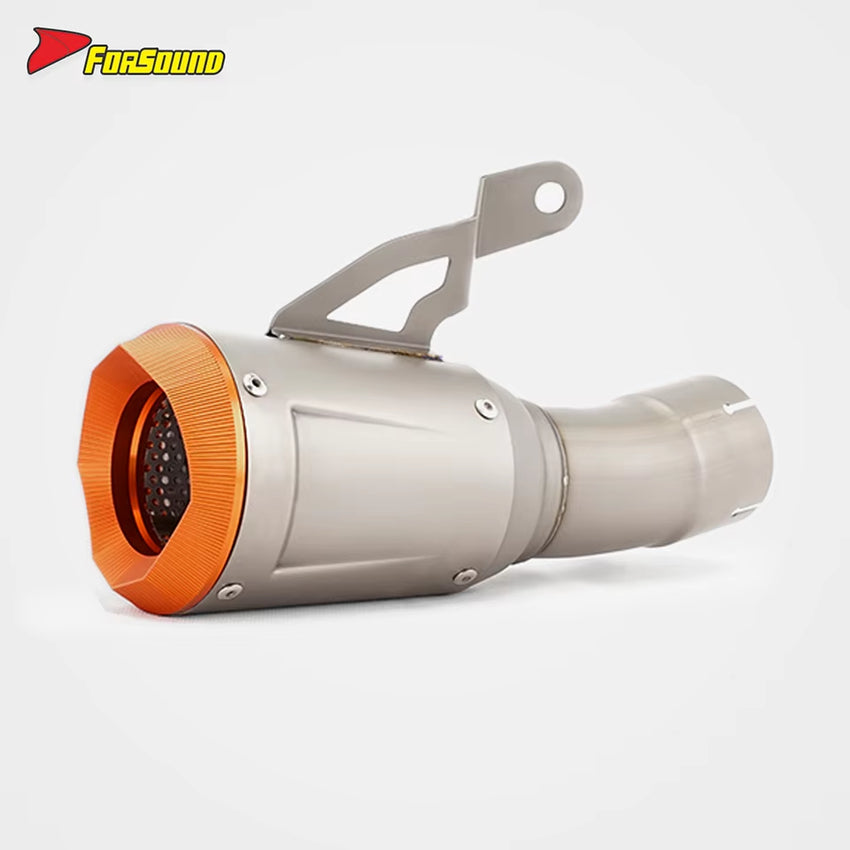 2022-2023 for S1000RR S1000R Titanium Carbon Fiber Stainless Steel Exhaust Pipe AR Curved Design FORSOUND Brand New