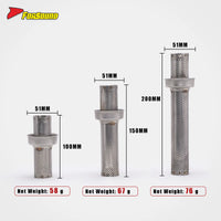 New Forsound Stainless Steel Universal 51Mm Exhaust DB Killer Removable Silencer Insert