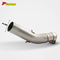 Exquisite and Heat Resistant Stainless Steel 51Mm Motorcycle Mid-Tail Integrated Exhaust Pipe for SUZUKI GSX250R Sportbike