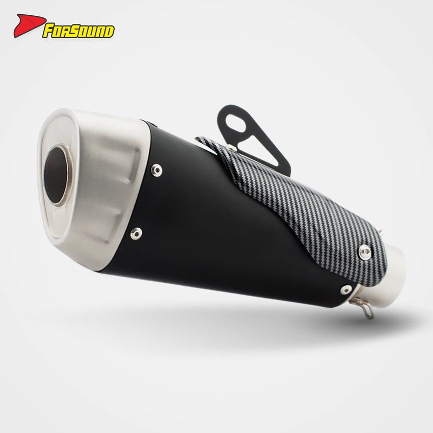 Universal Motorcycle Modified V4 Carbon Fiber Exhaust Pipe Tail Section New Condition Compatible with RSV4 V4 V2 675 752S