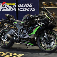 New Condition Modified Motorcycle 60Mm Mid-Tail Integrated Exhaust Muffler with DB Killer for KAWASAKI ZX-6R OEM Wholesale