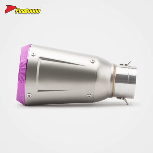 New Condition 51Mm/60Mm Universal Motorcycle Embossing Exhaust Muffler with DB Killer for KAWASAKI ZX-4R ZX-6R YAMAHA MT09 MT03
