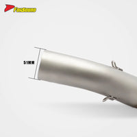 New FORSOUND for Cb400F Stainless Steel Mid-Section Bent Pipe Aftermarket Exhaust 2014-2025 Model Compatible