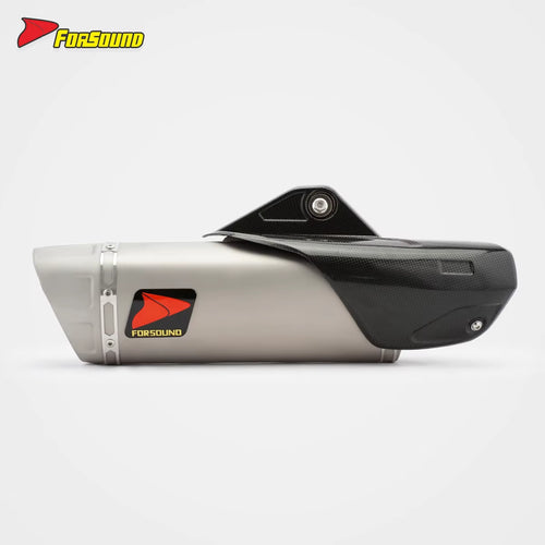 RS Original R1 Universal Modified Stainless Steel Exhaust Pipe Carbon Titanium Alloy Tail with Cover Section 675Nk 450Sr 703RR