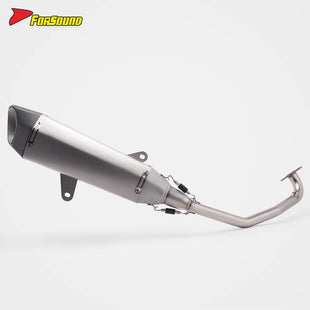 สำหรับท่อไอเสีย Honda Adv 160 แบบ Full System สแตนเลส รุ่น TSS ท่อไอเสียทั้งระบบ เสียงทุ้มลึก รุ่นปี 2022-2026 ใช้งานได้