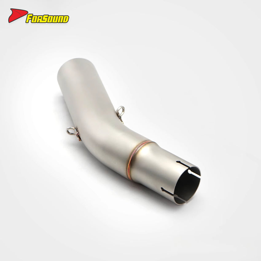 For HAOJUE SUZUKI GSX250R Stainless Steel 51MM Caliber Motorcycle Mid-Section Exhaust Compatible with the Original Front Section