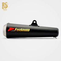 RS Original Universal Modified Motorcycle Exhaust Pipe Stainless Steel Black Body GP Honeycomb Net Tail Silencer 51Mm New