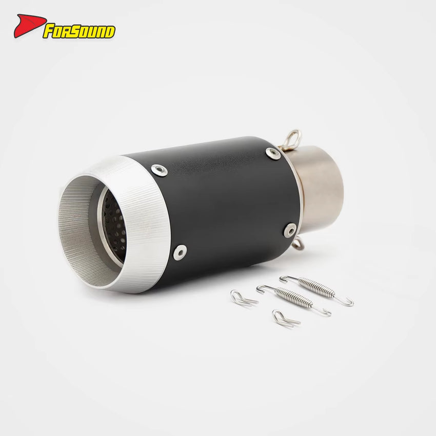 Stainless Steel Carbon Fiber 51Mm Mini GP End Can Exhaust Pipe Universal Motorcycle Pipe