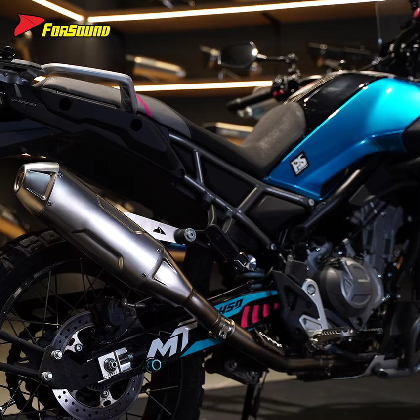 FORSOUND for 450MT Fit 2023-2025 Expeditionary Force Model Stainless Steel Straight-Through Full Exhaust System Side-Exit