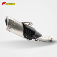 High Performance Stainless Steel 51Mm K10 Motorcycle Mid-Tail Integrated Exhaust Muffler with DB Killer for SUZUKI GSX250R