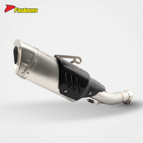 High Performance Stainless Steel 51Mm K10 Motorcycle Mid-Tail Integrated Exhaust Muffler with DB Killer for SUZUKI GSX250R