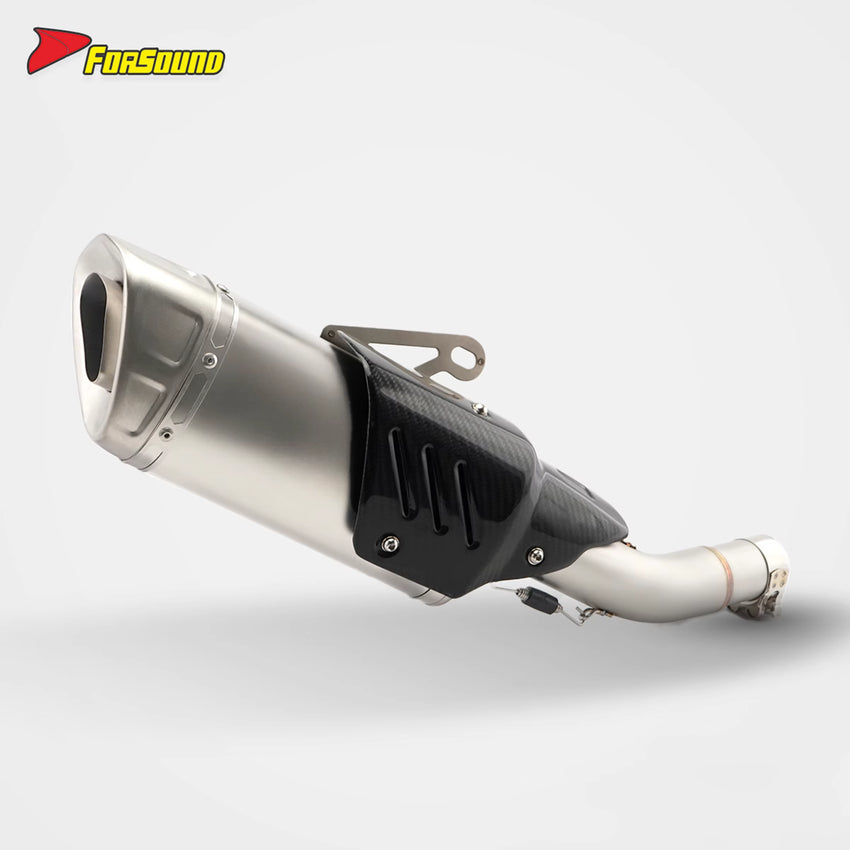 High Performance Stainless Steel 51Mm K10 Motorcycle Mid-Tail Integrated Exhaust Muffler with DB Killer for SUZUKI GSX250R