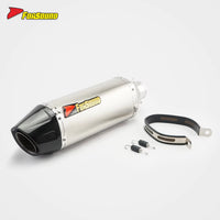 Stainless Steel Carbon Fiber 51Mm Marco Polo Roman Clamp End Can Exhaust Pipe Universal Motorcycle Pipe