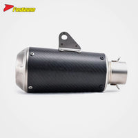 Stainless Steel Carbon Fiber 51Mm LV-10 End Can Exhaust Pipe Universal for Motorcycle Pipe