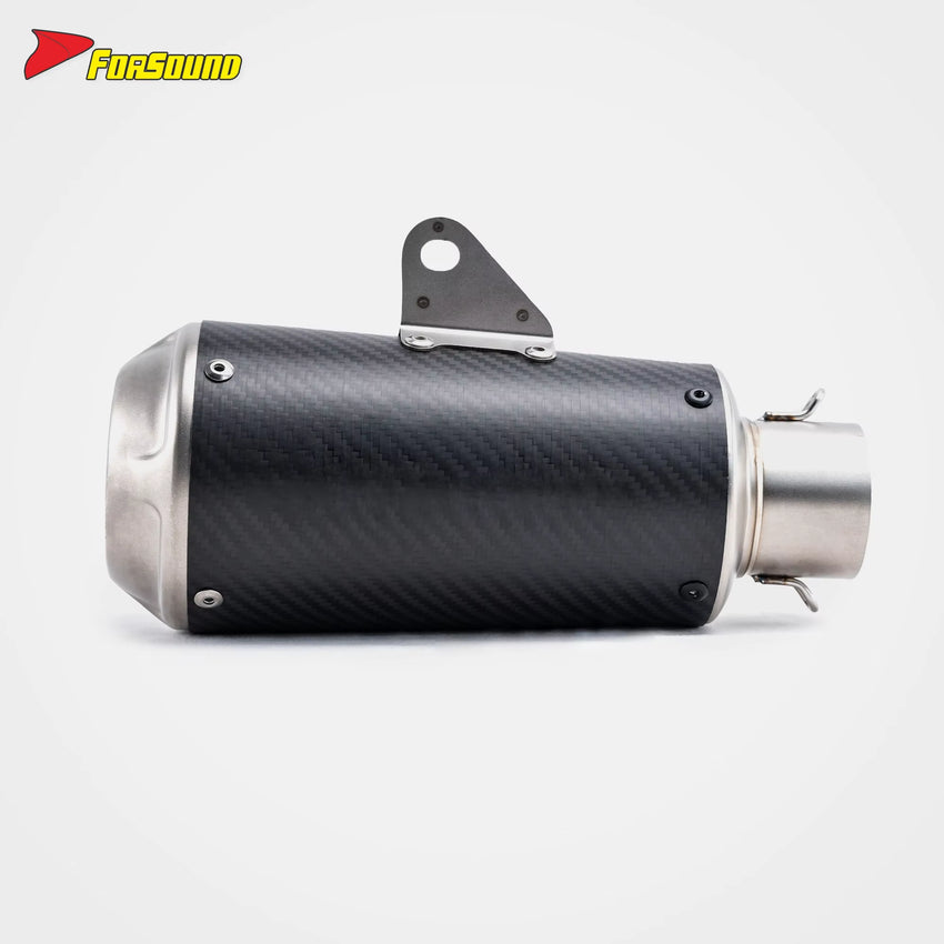 Stainless Steel Carbon Fiber 51Mm LV-10 End Can Exhaust Pipe Universal for Motorcycle Pipe