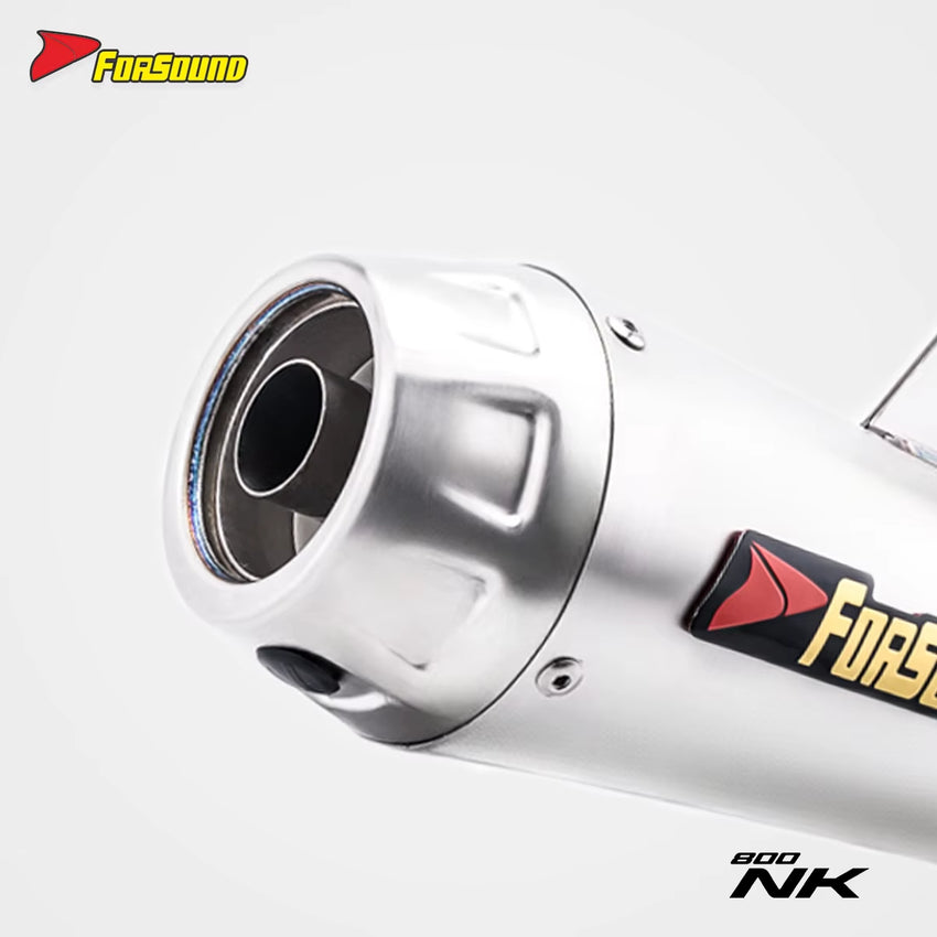 New Forsound/Sound CF800NK/KTM790/890 Integrated Stainless Steel Black Mid-Tail Exhaust Pipe Motorcycles Retrofit/Upgrade 1 Year