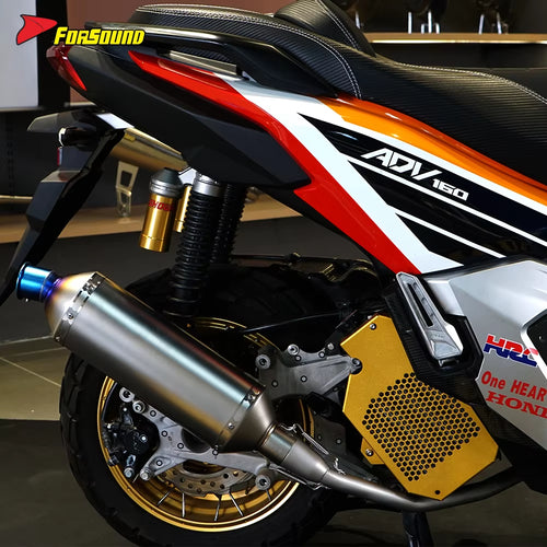 New FORSOUND for ADV 160 Full System Exhaust Matte Stainless Steel Streamlined Design Low Backpressure High Flow