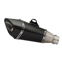Stainless Steel Carbon Fiber 51Mm R11End Can Exhaust Pipe Universal Motorcycle Pipe