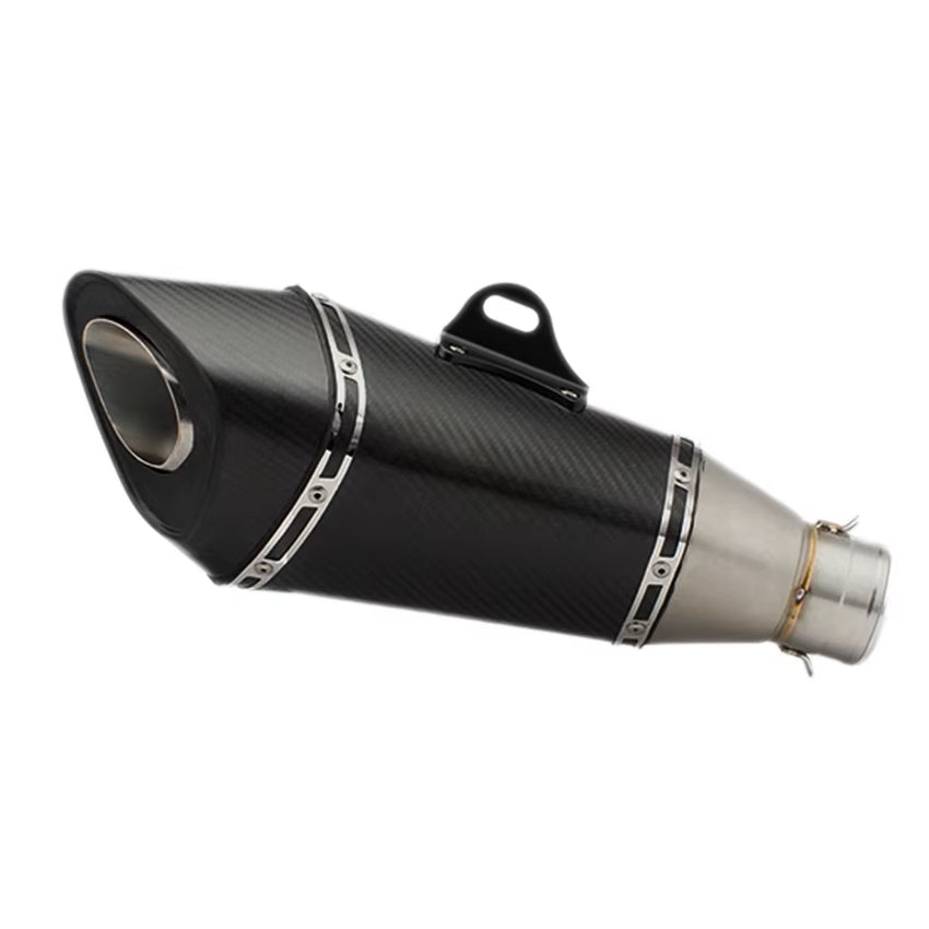 Stainless Steel Carbon Fiber 51Mm R11End Can Exhaust Pipe Universal Motorcycle Pipe