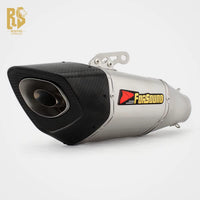 RS for Carbon Fiber Motorcycle Modified Exhaust Pipe Exhaust Pipe with Hanger for Master Z900 CF675SR 4R GSX Ninja400 Race 600