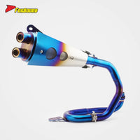 FORSOUND New for Monkey 125 Double-Barrel Full Exhaust System Deep Vintage Exhaust Note Urban Commute Exact Fit Customizable