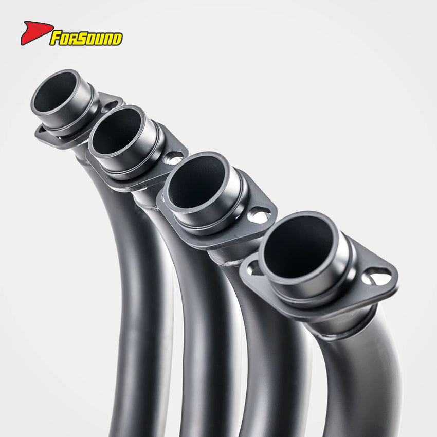 New FORSOUND Kawasaki Z900RS Cafe Accessories One-Piece Black Cast Iron Exhaust System Replacement Shorty High Temp Corrosion