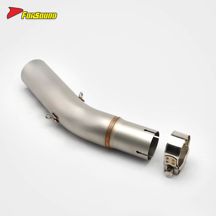 For HAOJUE SUZUKI GSX250R Stainless Steel 51MM Caliber Motorcycle Mid-Section Exhaust Compatible with the Original Front Section
