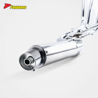 Retro and Heat Resistant Six-Section Electroplated Motorcycle Exhaust Pipe Full System Exhaust Pipe for CBX400F 1981-1984