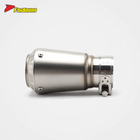 For ZX 500RR Sportsbike 57Mm Silvery White Stainless Steel Motorcycle Mid-Tail Integrated Exhaust Pipe Customizable OEM ODM