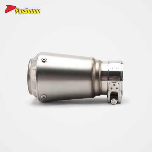 For ZX 500RR Sportsbike 57Mm Silvery White Stainless Steel Motorcycle Mid-Tail Integrated Exhaust Pipe Customizable OEM ODM