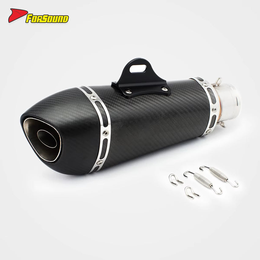 RS Original Universal Stainless Steel Exhaust System with DB Killer Removable Muffler New Condition Packed in Box 51Mm Caliber