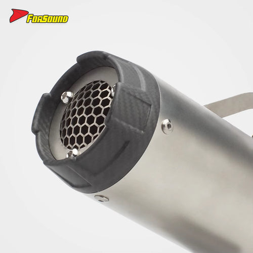 New FORSOUND S1000RR/S1000R Tail Section Exhaust Pipe 2010-2025 Carbon Fiber Stainless Steel Honeycomb Mesh Compatible