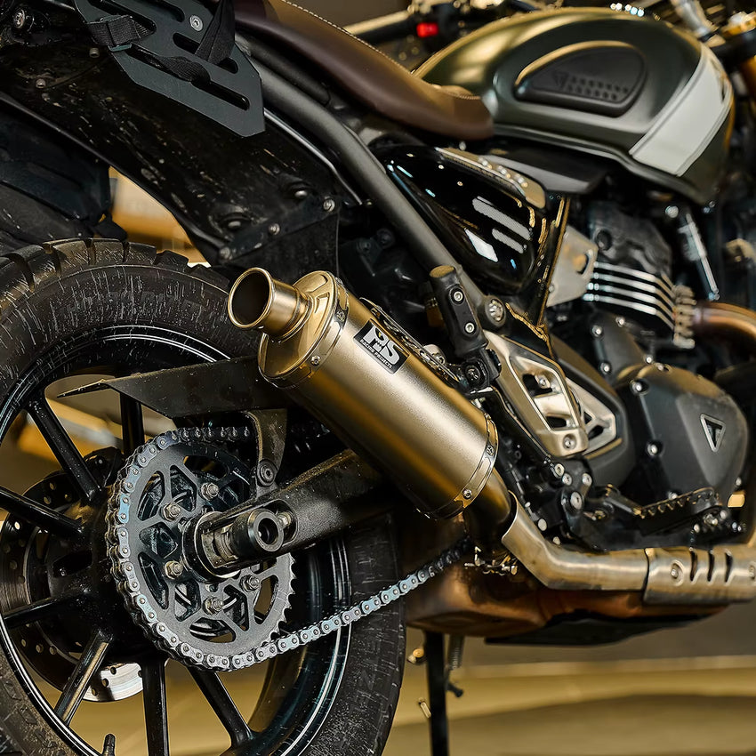 New FORSOUND 400X Stainless Steel Phoenix-Style Mid-Rear Section Exhaust Deep Note OEM Interface Compatible Scrambler/