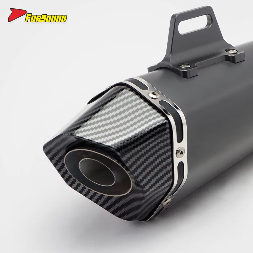 51Mm Universal Motorcycle Exhaust Muffler Customizable Logo Tail Pipe Escape Modified for R1 Z900 CBR150R CB400X FZ6 GSX250R