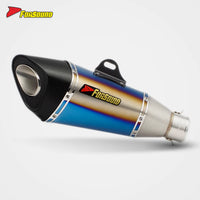 NKLTANM 51Mm R11 End Can for Universal Motorcycle Exhaust Pipe 1/2" Carbon Fiber New Replacement