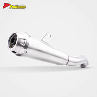 New Condition Polished Surface Custom Parts Stainless Steel Motorcycle Mid-Tail Integrated Exhaust Muffler for CFMOTO 800NK 2025