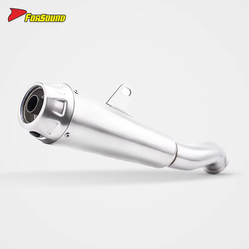New Condition Polished Surface Custom Parts Stainless Steel Motorcycle Mid-Tail Integrated Exhaust Muffler for CFMOTO 800NK 2025