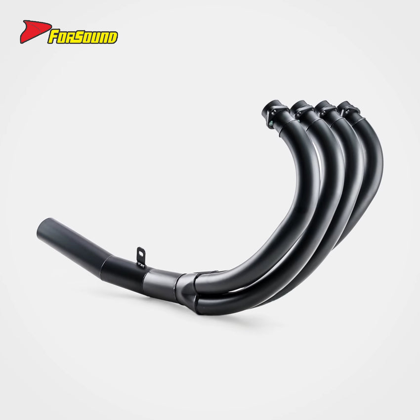 New FORSOUND Kawasaki Z900RS Cafe Accessories One-Piece Black Cast Iron Exhaust System Replacement Shorty High Temp Corrosion