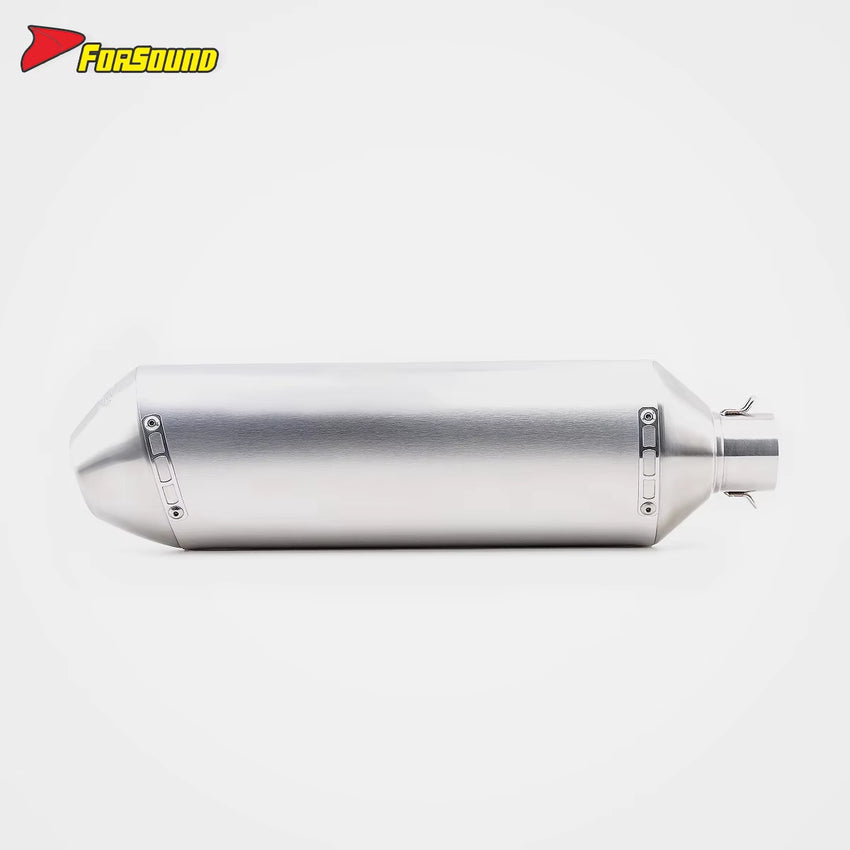 New Forsound Off-Road Motorcycle Exhaust Pipe SS FMF Ellipse Tail Section Exhaust Fit KAWASAKI-KLX230 -ZXC SWM-SM500 ODM&OEM