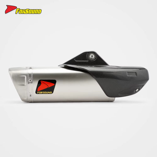 RS Original R1 Universal Modified Stainless Steel Exhaust Pipe Carbon Titanium Alloy Tail with Cover Section 675Nk 450Sr 703RR