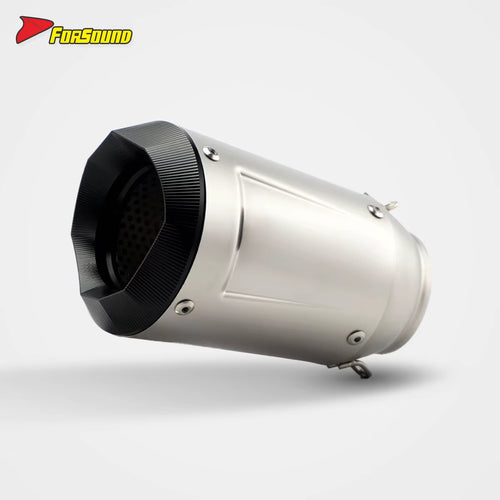 Stainless Steel 60Mm AR Angled Tail Section Exhaust Pipe, Universal Motorcycle Pipe