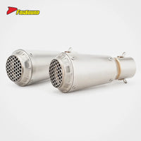 For 500SR VOOM Exhaust Full Honeycomb Small Horn Tailpipe 2024-2025 Sportbike Slip Racing Muffler Stainless Steel