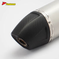 Stainless Steel Carbon Fiber 51Mm End Can Exhaust Pipe for Universal Motorcycle Pipe