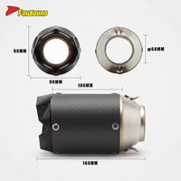 Titanium Alloy Stainless Steel Mid-Section Connect High-Exit Carbon Fiber Tip Track Screaming Exhaust Note 2025 Kawasaki ZX10R