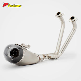 Yamaha MT07 Exhaust Fit Yamaha MT07 2013-2025 Stainless Steel 51Mm Full Motorcycle Exhaust System for Daily Naked Bike Use