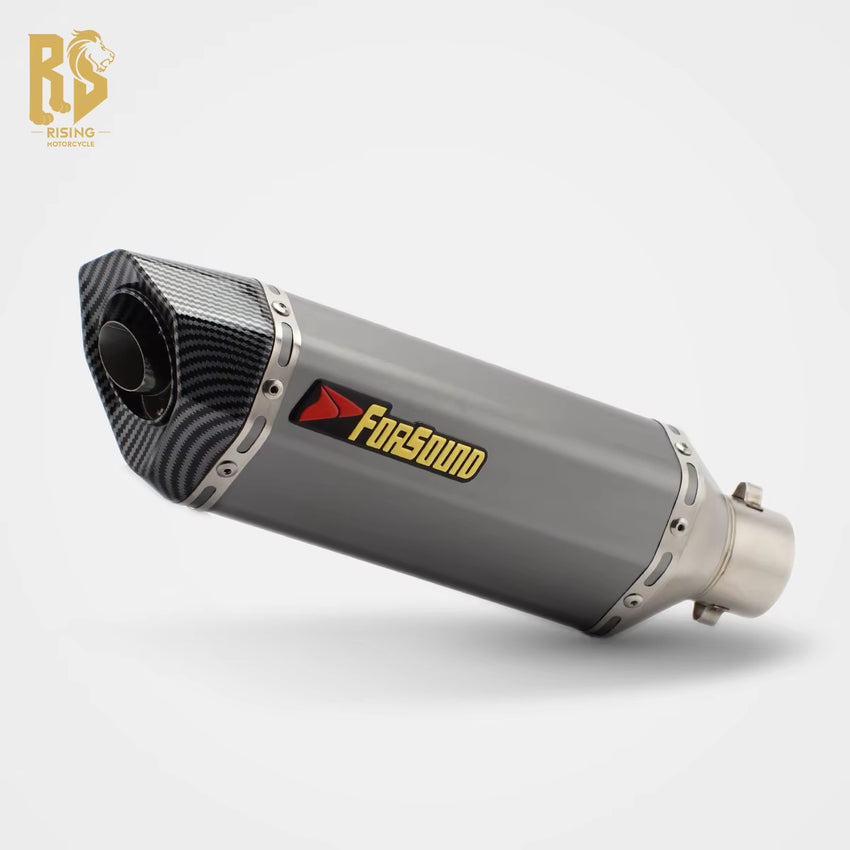 RS Locomotive Modified 51Mm Universal Carbon Fiber Exhaust Pipe Carbon Fiber Helmet Tail Section Hurricane for 302R 402R R3R6