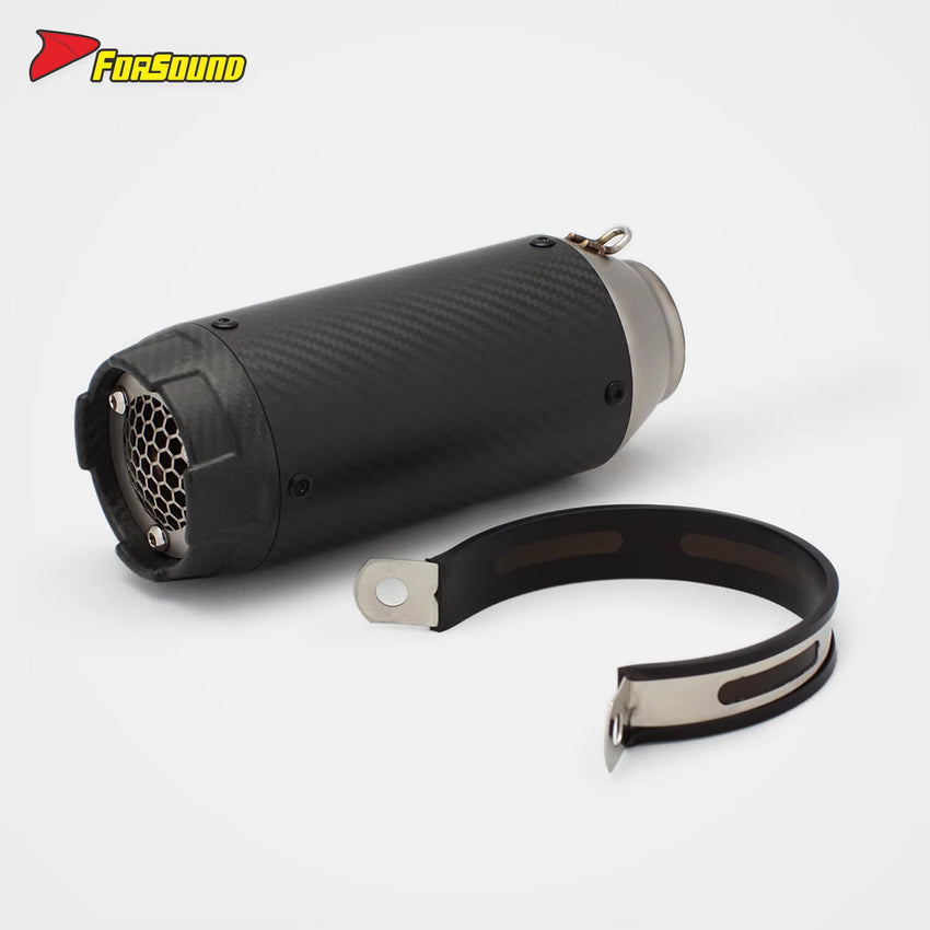 RS for Motorcycle ZX-4R CBR650 S1000R Z900 Exhaust Pipe Tail Section Carbon Fiber Honeycomb Nozzle Perfect Condition