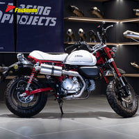 New Forsound for Monkey 125 Stainless Steel Immortal Bird-Style Full Exhaust System Deep Mellow Exhaust Note Urban Commute