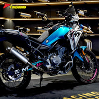 FOR Cfmoto 450Mt 2023-2025 Full Split Straight-Through Exhaust Pipe Phoenix Style for Mass-Produced Models Precision Welding OEM
